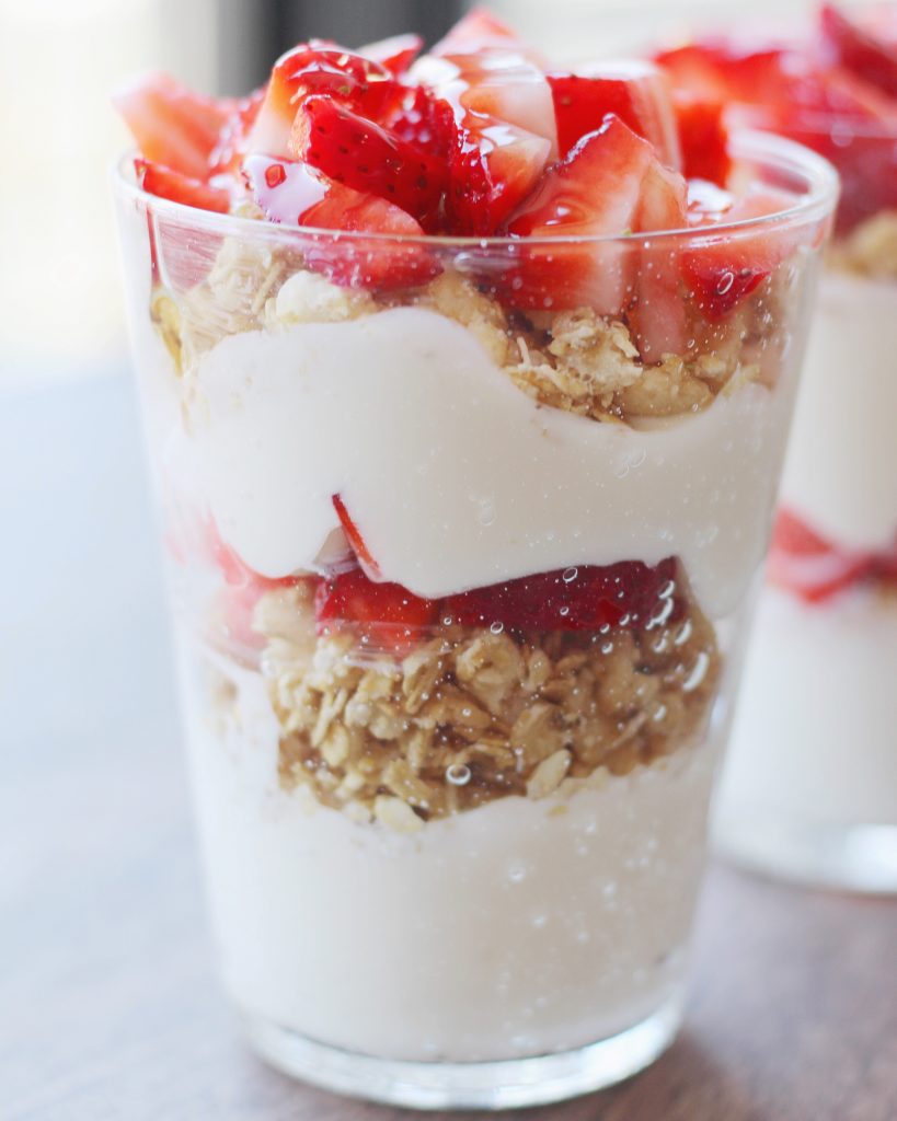 Strawberry Granola Parfait Simply J & K