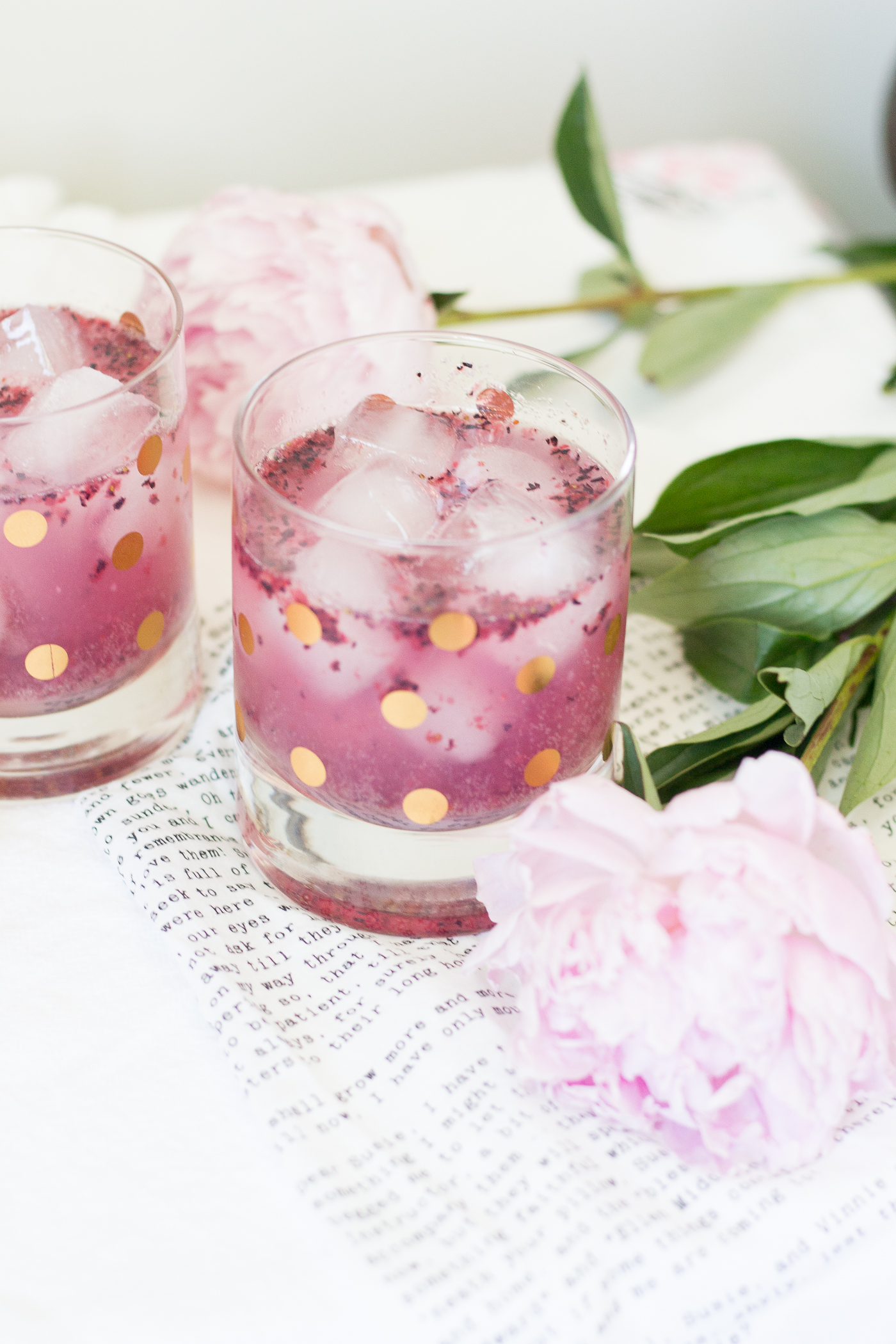 Sparkling Raspberry Blueberry Mocktail - Simply J & K